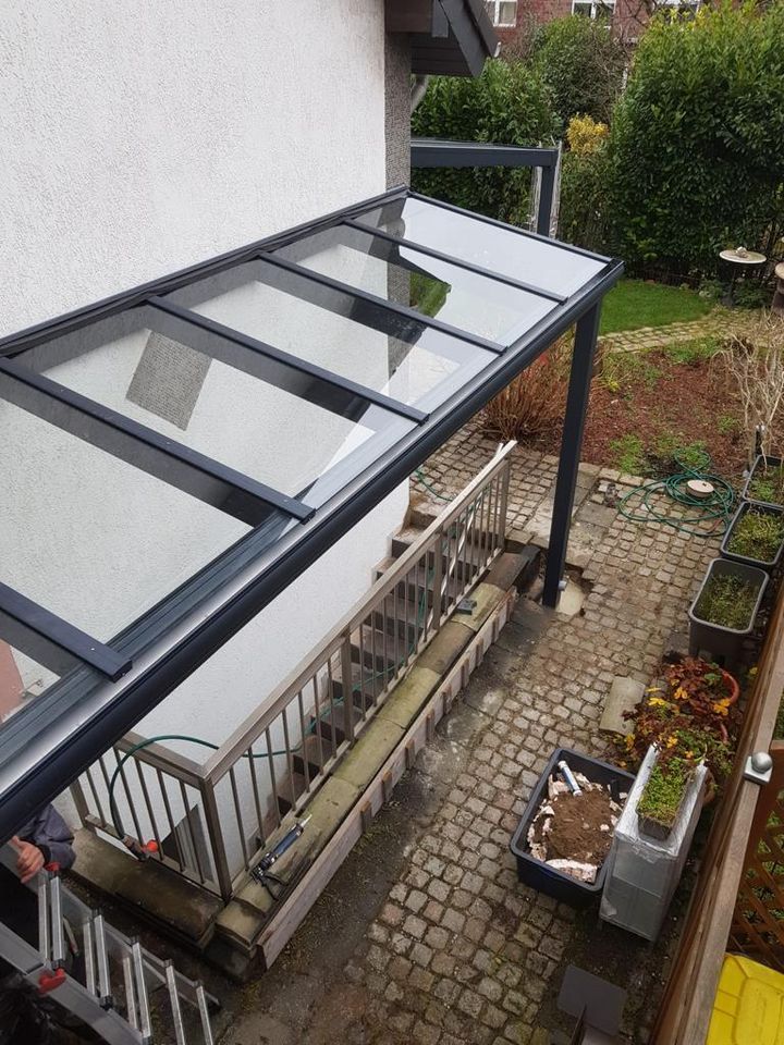 Wintergarten Carport Terrassenüberdachung Schiebeelemente in Dinslaken