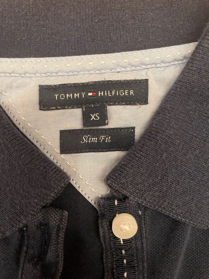 Hilfiger Polo Shirt Slim fit Navy dunkelblau xs in Maxhütte-Haidhof