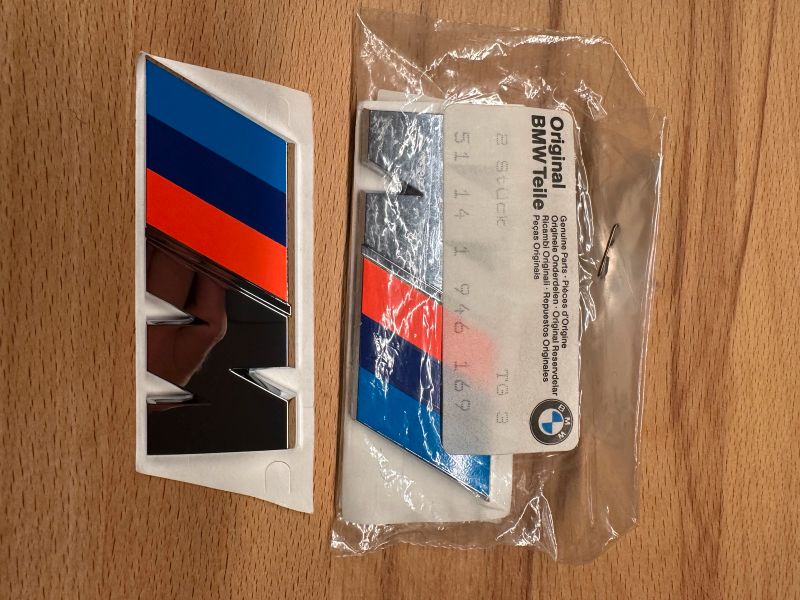 BMW M Emblem Alte Version! Neu in Ovp! 51141946169 keine Repro in 