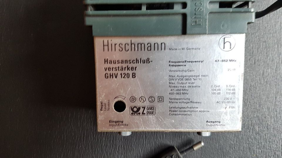 Hausanschlussverstärker Hirschmann GHV 120 B, 230 V in Alzenau