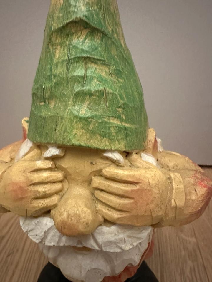 Gartenzwerg, Polyresin, mehrfarbig nichts hören sehen sprechen in Bad Soden-Salmünster
