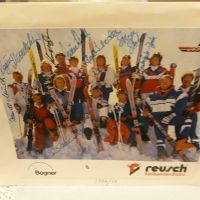 2 Autogrammbilder von der Winterolympiamannschaft von 1984/85 München - Au-Haidhausen Vorschau