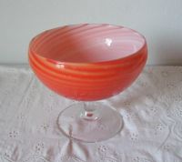 Vintage: Glas-Schale mit Fuß orange Überfangglas 70er? Murano? Rheinland-Pfalz - Trier Vorschau