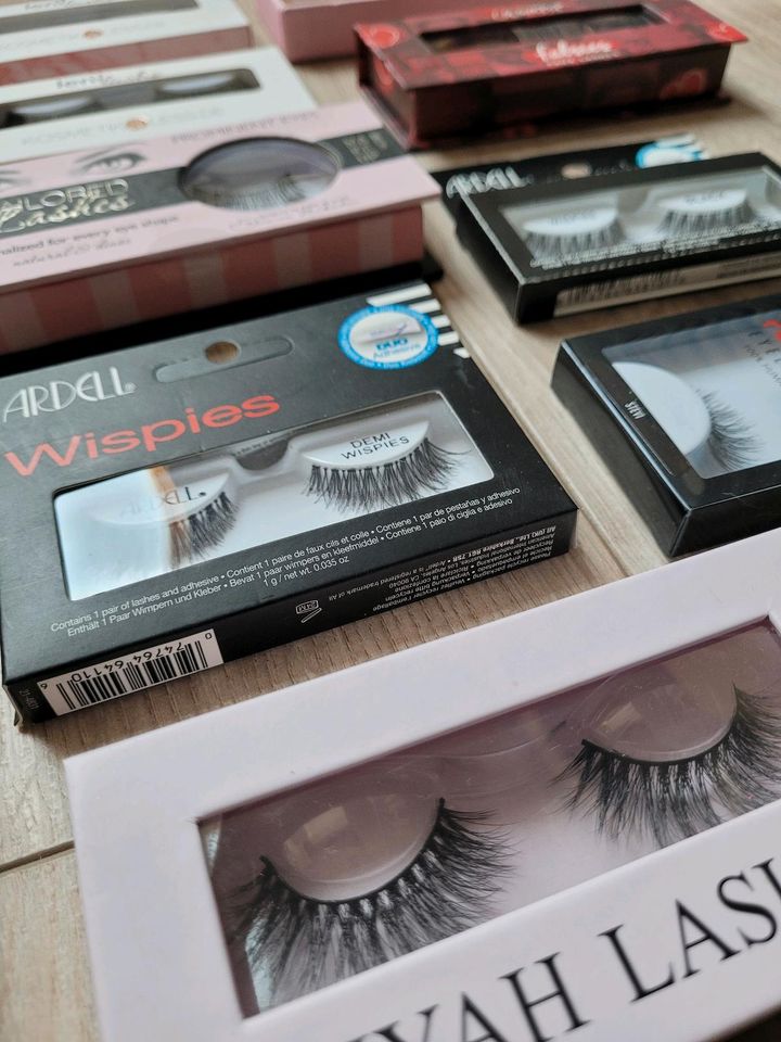 Set: 12 tlg. Falsche Wimpern Fake Lashes Makeup Kosmetik in Wertingen