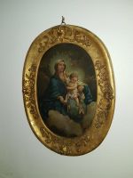 Antikes Ölgemälde Maria Madonna Christus Kind Gemälde Altmeister Bayern - Aichach Vorschau