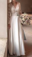 Langarm Brautkleid Amelie Ivory / Nude mit Reifrock Niedersachsen - Nordhorn Vorschau