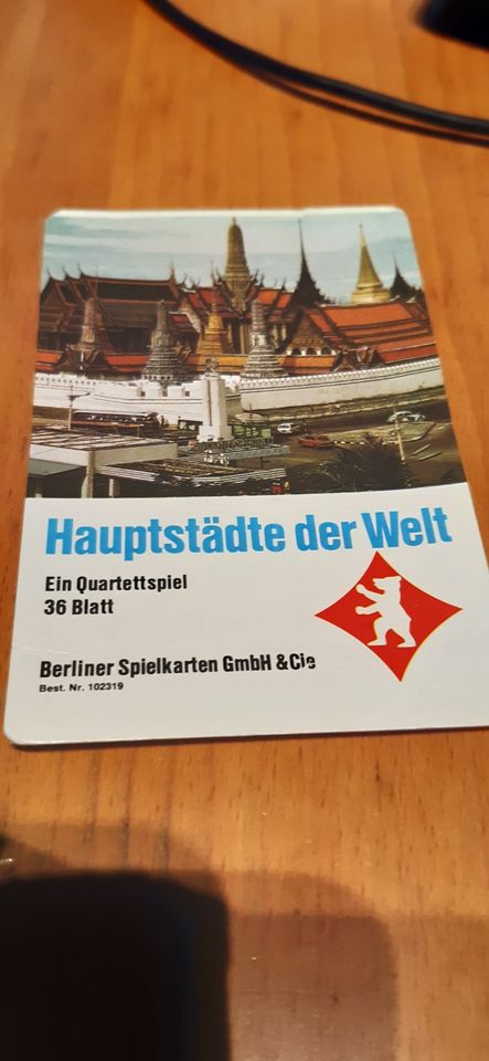 Hauptstädte der Welt - Ein Quartettspiel - 36 Blatt Berlinerspiel in Dülmen