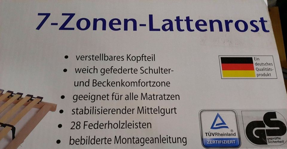 Neu Lattenrost 7 Zonen verstellbares Kopfteil in Lohsa