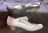 Schuhe Sandalen Mustang neu Gr 39 weiß dunkelgrau Lederfutter Hessen - Weimar (Lahn) Vorschau