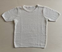 Ajour Shirt, Pullover kurzarm in vanilla white, Größe 36 München - Trudering-Riem Vorschau