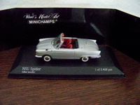 MINICHAMPS NSU Spider silber met. ORGINALVERPACKUNG Schleswig-Holstein - Lübeck Vorschau