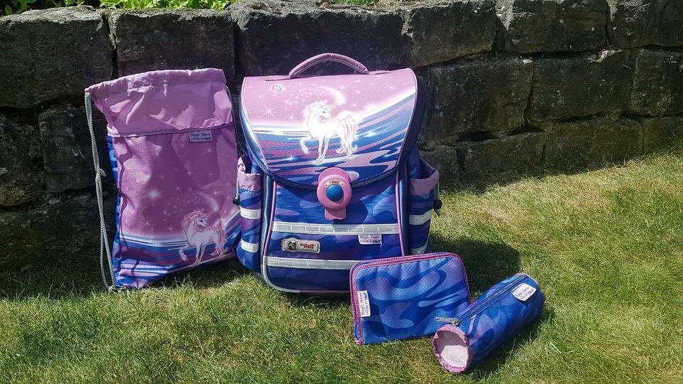 Schultasche Set McNeill ERGO Light Plus - Einhorn - TOP-Zustand! in Ramsthal