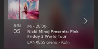 Nicki Minaj Ticket 05.06.24 in Köln / Lanxess-Arena Stuttgart - Mühlhausen Vorschau