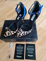 Schuhe Pumps Highheels High Heels DUNE Größe 39 Leo Schwarz Blau München - Milbertshofen - Am Hart Vorschau