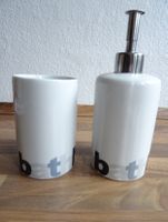 Seifenspender und passender Zahnbecher Porzellan / Keramik Bielefeld - Sennestadt Vorschau