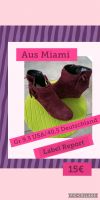 Edle ♥️ Stiefelette Bordeaux Samt Velour aus Miami 40,5 Leipzig - Burghausen-Rückmarsdorf Vorschau