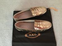TOD'S Loafer, Gold-Metallic, Gr. 38 Frankfurt am Main - Nordend Vorschau