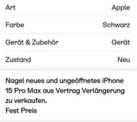 IPhone 15pro Max Rheinland-Pfalz - Rheinbreitbach Vorschau