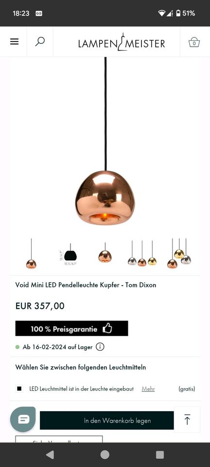 Neu Designer TOM DIXON copper Lampenschirm void Westwing in München