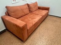 Hochwertiges Samt Sofa in Orange Mid-Century Modern Samtsofa Nordrhein-Westfalen - Gelsenkirchen Vorschau