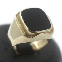 Onyx Siegel Gold Ring 333 8 Kt Gelbgold Edelstein juweliero.de Innenstadt - Köln Altstadt Vorschau