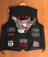 USA Live To Ride Route 66 Biker Lederweste Kutte Patches Gr.L NEU Schleswig-Holstein - Neumünster Vorschau