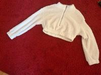 Weißer Kuschelpullover Gr. S Bayern - Pleinfeld Vorschau