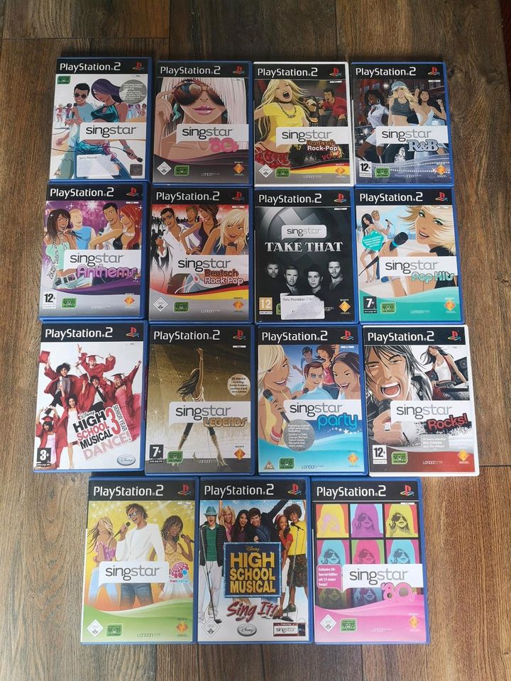 Große Singstar Spielesammlung Karaoke Sony Playstation 2 PS2 PS3 in Heilbronn