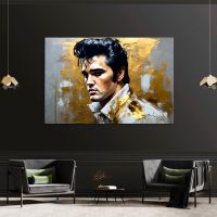 Golden Elvis Presley Wandbild, Acrylglas, Poster, Leinwand Deko Stuttgart - Stuttgart-Ost Vorschau