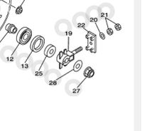 Kettenspanner - Yamaha TDM 850 - XJ600S - 4BP-25388-00 - 2 Stück Nordrhein-Westfalen - Leverkusen Vorschau