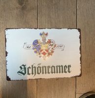 Schönramer Bier Brauerei Schorama Werbeschild Blechschild Bayern - Petting Vorschau
