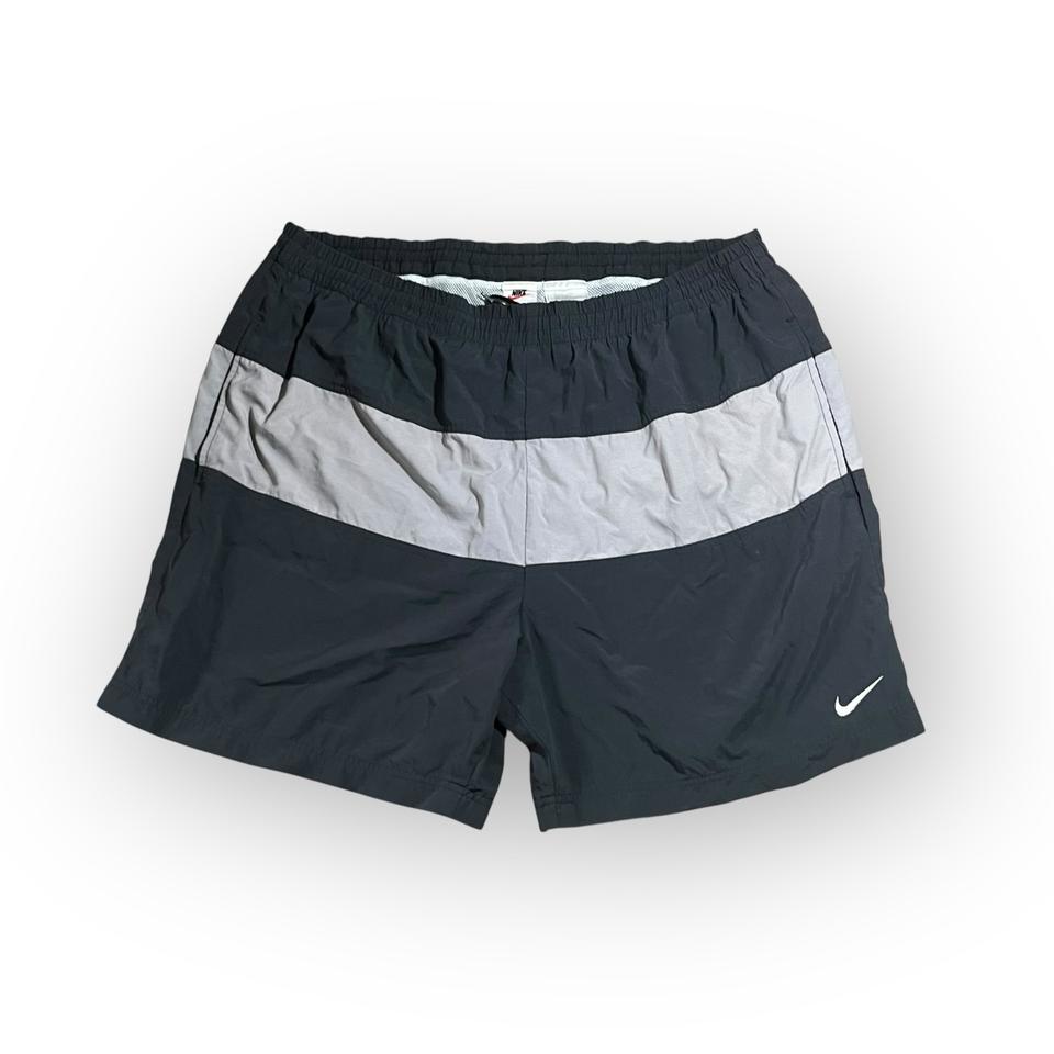 Nike Badeshorts 90s 90er Vintage Backprint Big Swoosh XXL in Cham