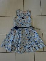 Kleid 2lagig hellblau mit Blumen und Gürtel Größe 152 " neuwertig Bayern - Ebensfeld Vorschau