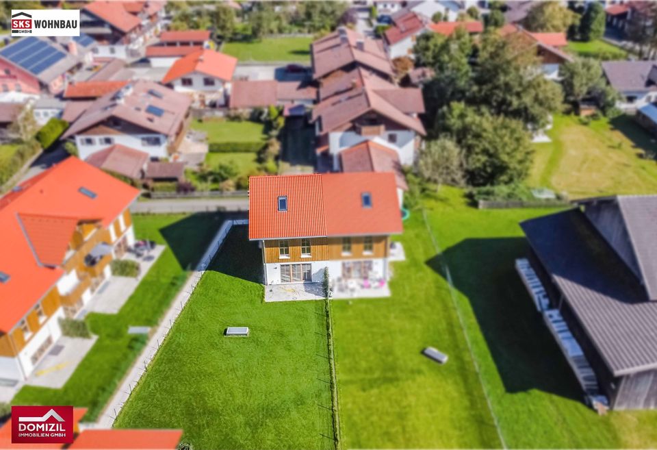 Neubau-Doppelhaushälfte mit großem Garten Nähe Kochelsee und Murnau in Großweil