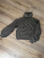 Vila S Pullover Pulli Rollkragen Khaki Rollneck Knit Flechtmuster Niedersachsen - Bockhorn Vorschau