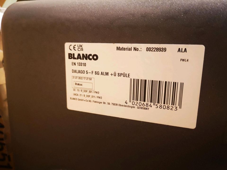 Blanco Spüle Dalago 5-f alumetallic Silgranit in Dormagen