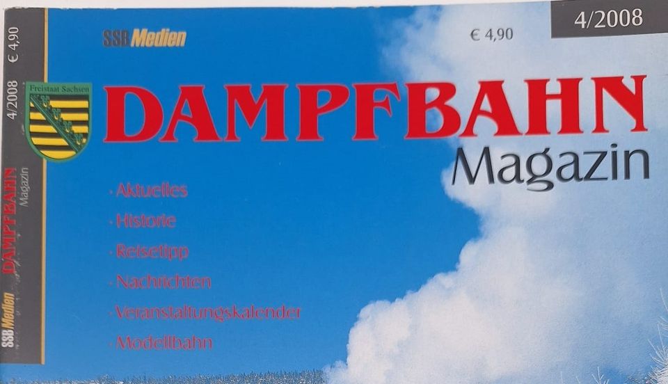 Dampfbahnmagazin 4 / 2008 SBB Medien Sachsen in Oschatz