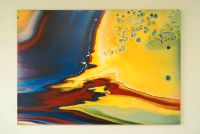 Unikat Bild auf Leinwand Acryl pouring floating Unikat 70 x 100cm Thüringen - Römhild Vorschau