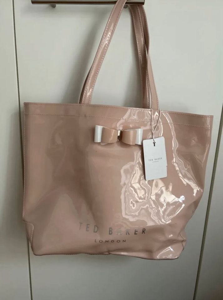 TED BAKER Shopper neu mit Etikett Große Logotasche rosa in Roth