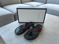 Gucci Leder Flip Flops Sandalen schwarz Gr. 42 Bayern - Bayreuth Vorschau