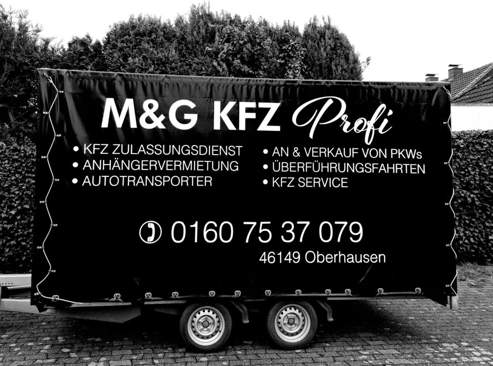 AUTOTRANSPORTANHÄNGER - KIPPBAR - 5.75 m - ZU VERMIETEN / LEIHEN in Oberhausen