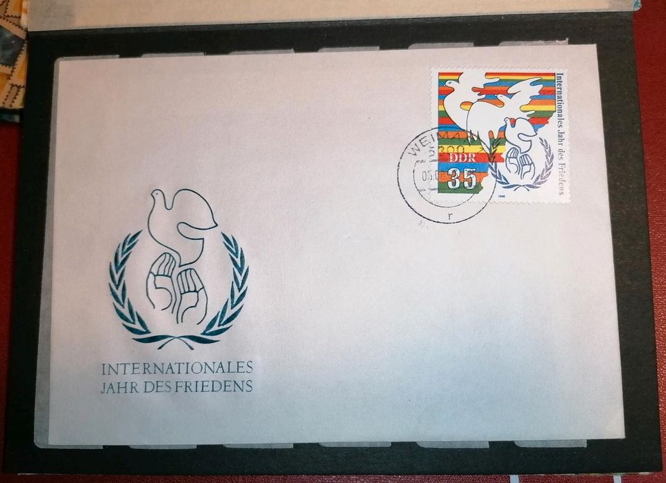 Ersttagsbrief DDR Internationales Jahr des Friedens 1986 in Waren (Müritz)