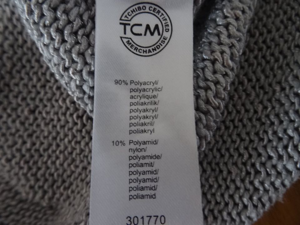 Pullover, Shirt von TCM in grau mit Lochmuster in Gr. 44/46 in Unterschleißheim