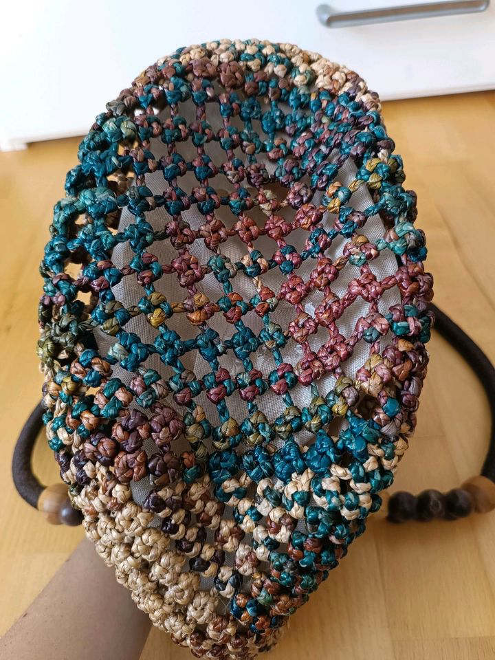 Handtasche Bast Strand Boho Hippie Handarbeit in Wertach