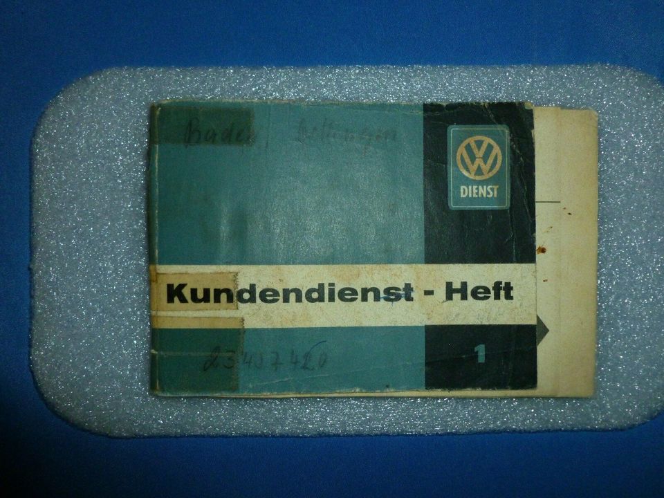 1 altes blaues Kundendienstheft VW Käfer 1200 vom Mai 1961* in Schopfheim