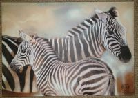 Fotodruck  Zebra mit Fohlen Wandsbek - Hamburg Poppenbüttel Vorschau