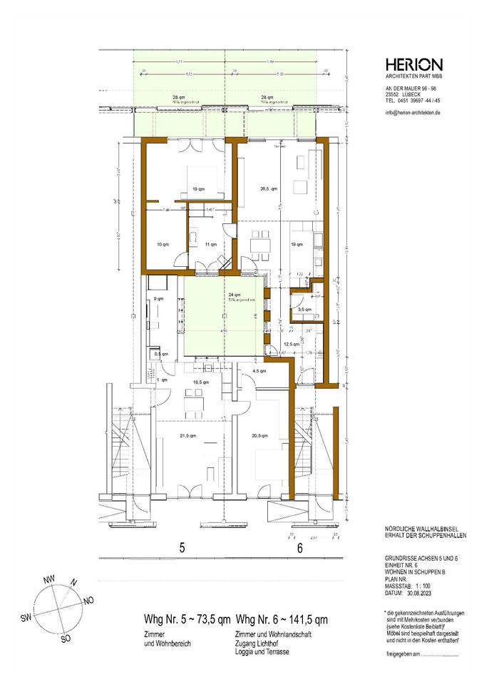 Großzügige 3-Zimmer Wohnung im historischen Hafenschuppenen in Lübeck