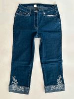 Damen Jeans 7/8- Länge blau mit Strass Stretch Gr 40 Thüringen - Nohra Vorschau