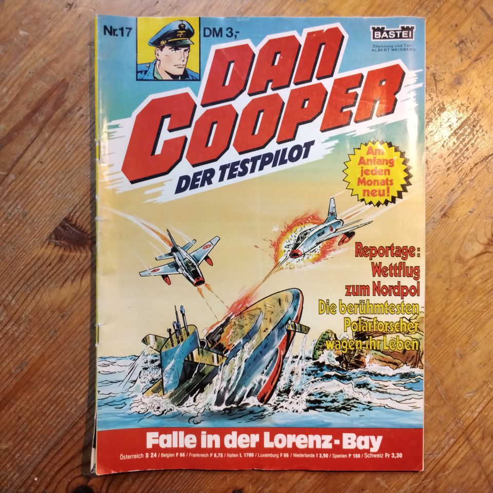 8x Dan Cooper Testpilot Comics Albert Weinberg 1.Auflage 1981 Lot in Kiel