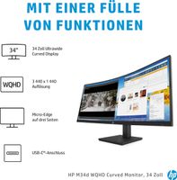 **HP M34d Monitor - Top Zustand, mit Garantie!** Hessen - Limburg Vorschau